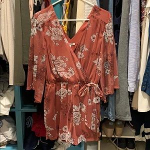 cute never worn floral romper from charlotte russe